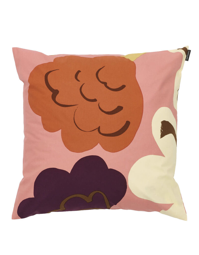 Marimekko Marimekko Kukasta kukkaan kussenhoes 50x50 cm pruim-roze-terracotta Marimekko Marimekko Kukasta kukkaan kussenhoes 50x50 cm pruim-roze-terracotta