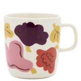 Marimekko Marimekko Kukasta kukkaan beker 4dl vanille-terracotta-pruim Marimekko Marimekko Kukasta kukkaan beker 4dl vanille-terracotta-pruim