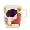 Marimekko Marimekko Kukasta kukkaan cup 2.5dl vanilla-terracotta-plum Marimekko Marimekko Kukasta kukkaan cup 2.5dl vanilla-terracotta-plum