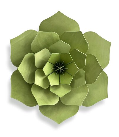 LOVI Lovi Decor Flower Pale Green - 4 formaten - Berkenhout 3D DIY pakket