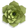 LOVI Lovi Decor Flower Pale Green - 4 formaten - Berkenhout 3D DIY pakket
