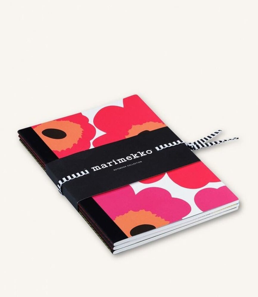 Marimekko Marimekko Set van 3 notitieboeken A5 met verschillende omslag