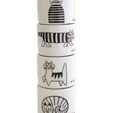 Pluto Design Pluto Design eierdopjes set van 4 Lisa L. Cats Pluto Design Pluto Design eierdopjes set van 4 Lisa L. Cats