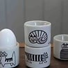 Pluto Design Pluto Design egg cups set of 4 Lisa L. Cats Pluto Design Pluto Design egg cups set of 4 Lisa L. Cats