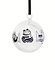 Pluto Design hanging ornament glass Lisa L. Cats