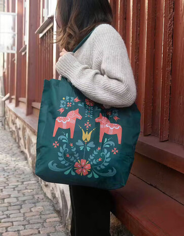 Pluto Design Pluto Design foldable bag Dala Horses Pluto Design Pluto Design foldable bag Dala Horses