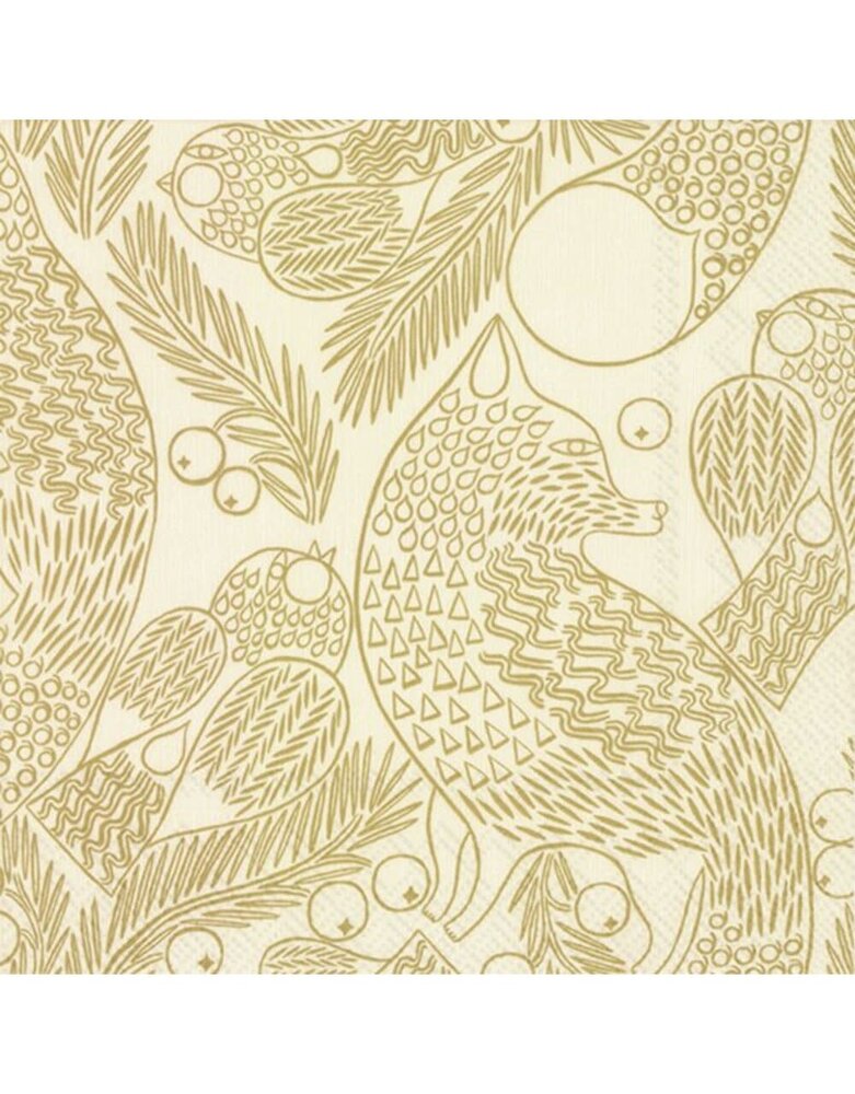 Marimekko Marimekko Ketunmarja Papieren Servetten 33x33cm gold