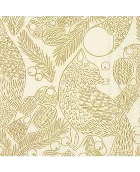 Marimekko Marimekko Ketunmarja Papieren Servetten 33x33cm gold