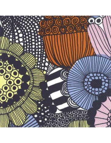 Marimekko Marimekko Siirtolapuutarha Papieren Servetten 33x33cm yellow