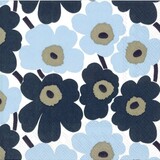 Marimekko Marimekko Mini Unikko Papieren Servetten 33x33cm blauw