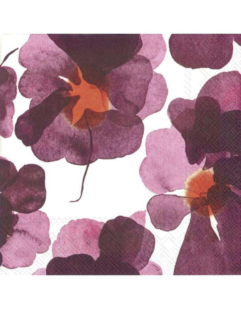 Marimekko Marimekko Valssi Papieren Servetten 33x33cm Bordeaux