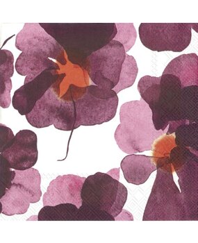 Marimekko Marimekko Valssi Paper Napkins 33x33cm Bordeaux