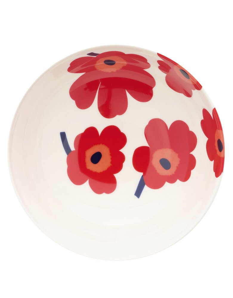 Marimekko Marimekko Unikko serving dish 1.3lt red Marimekko Marimekko Unikko serving dish 1.3lt red