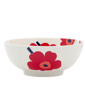 Marimekko Marimekko Unikko serveer schaal 1,3lt rood Marimekko Marimekko Unikko serveer schaal 1,3lt rood