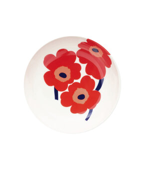 Marimekko Marimekko Unikko schaal 16cm rood Marimekko Marimekko Unikko schaal 16cm rood