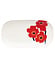 Marimekko Unikko serveer bord 17x32cm rood Marimekko Unikko serveer bord 17x32cm rood