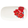 Marimekko Marimekko Unikko serveer bord 17x32cm rood Marimekko Marimekko Unikko serveer bord 17x32cm rood