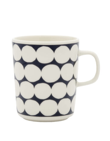 Marimekko Marimekko Räsymatto beker 2,5dl Charcoal Marimekko Marimekko Räsymatto beker 2,5dl Charcoal
