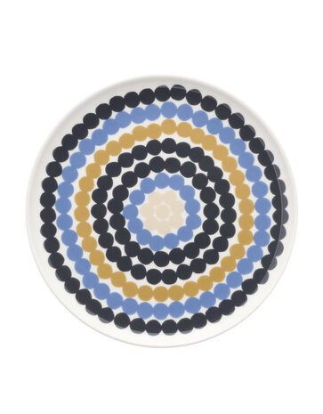 Marimekko Marimekko Räsymatto bord 20cm blauw multi Marimekko Marimekko Räsymatto bord 20cm blauw multi