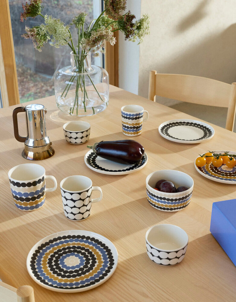 Marimekko Marimekko Räsymatto plate 20cm blue multi Marimekko Marimekko Räsymatto plate 20cm blue multi