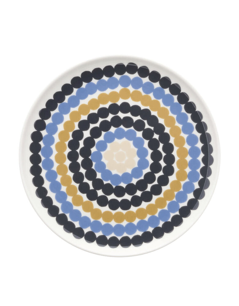 Marimekko Marimekko Räsymatto plate 20cm blue multi Marimekko Marimekko Räsymatto plate 20cm blue multi