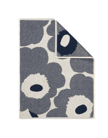 Marimekko Marimekko Unikko handdoek 50x70cm blueberry Marimekko Marimekko Unikko handdoek 50x70cm blueberry