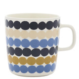 Marimekko Marimekko Räsymatto beker 4dl blauw multi Marimekko Marimekko Räsymatto beker 4dl blauw multi
