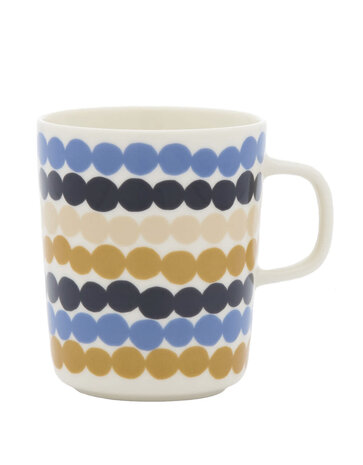 Marimekko Marimekko Räsymatto beker 2,5dl blauw multi Marimekko Marimekko Räsymatto beker 2,5dl blauw multi