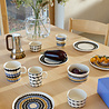 Marimekko Marimekko Räsymatto beker 2,5dl blauw multi Marimekko Marimekko Räsymatto beker 2,5dl blauw multi