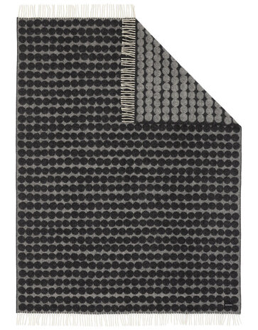 Marimekko Marimekko Räsymatto wool plaid 130x180cm Charcoal