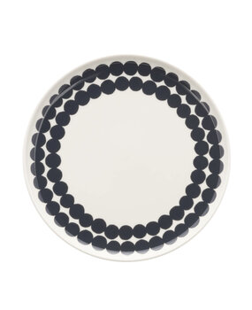 Marimekko Marimekko Räsymatto plate 20cm Charcoal Marimekko Marimekko Räsymatto plate 20cm Charcoal