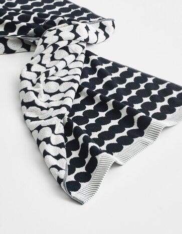 Marimekko Marimekko Räsymatto Handdoek 50x70cm zwart