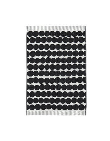 Marimekko Marimekko Räsymatto Handdoek 30x50cm zwart Marimekko Marimekko Räsymatto Handdoek 30x50cm zwart