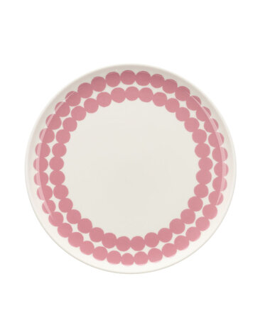 Marimekko Marimekko Räsymatto plate 20 cm pink Marimekko Marimekko Räsymatto plate 20 cm pink