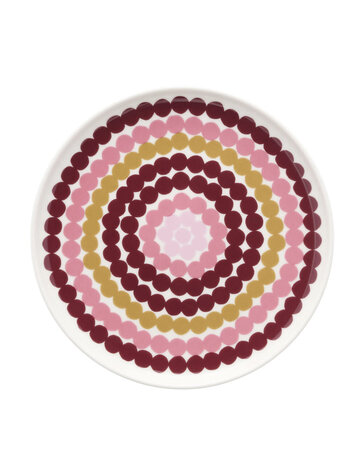 Marimekko Marimekko Räsymatto plate 20 cm pink multi Marimekko Marimekko Räsymatto plate 20 cm pink multi
