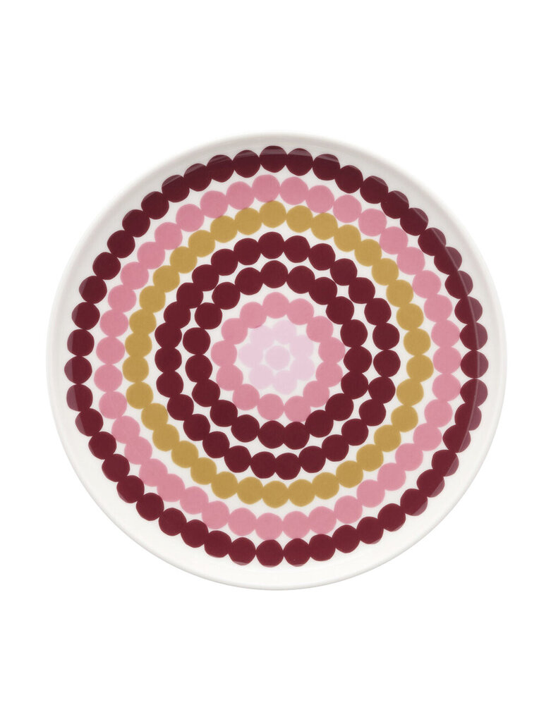 Marimekko Marimekko Räsymatto plate 20 cm pink multi Marimekko Marimekko Räsymatto plate 20 cm pink multi