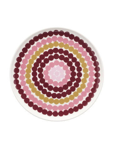 Marimekko Marimekko Räsymatto plate 20 cm pink multi Marimekko Marimekko Räsymatto plate 20 cm pink multi