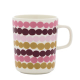 Marimekko Marimekko Räsymatto beker 2,5 dl roze multi Marimekko Marimekko Räsymatto beker 2,5 dl roze multi