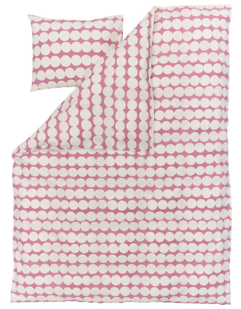 Marimekko Marimekko Räsymatto Dekbedovertrek set 150x210cm + 50x60cm kussensloop roze