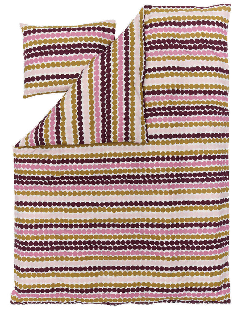 Marimekko Marimekko Räsymatto Duvet cover set 150x210cm + 50x60cm pillowcase pink multi Marimekko Marimekko Räsymatto Duvet cover set 150x210cm + 50x60cm pillowcase pink multi