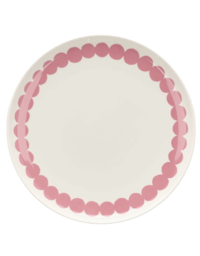 Marimekko Marimekko Räsymatto bord 25 cm roze Marimekko Marimekko Räsymatto bord 25 cm roze