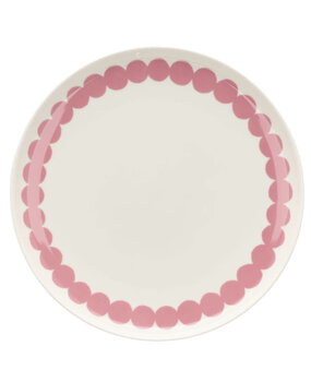 Marimekko Marimekko Räsymatto bord 25 cm roze Marimekko Marimekko Räsymatto bord 25 cm roze