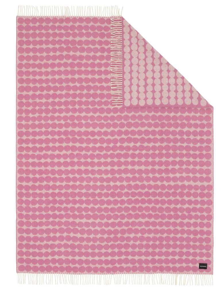Marimekko Marimekko Räsymatto wool plaid 130x180cm pink Marimekko Marimekko Räsymatto wool plaid 130x180cm pink