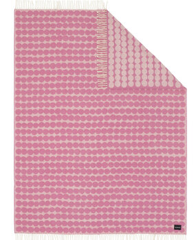 Marimekko Marimekko Räsymatto wollen plaid 130x180cm roze Marimekko Marimekko Räsymatto wollen plaid 130x180cm roze