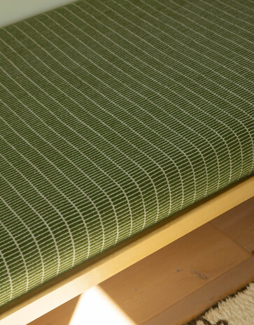 Lapuan Kankurit Lapuan Kankurit Raitti wool bedspread 160x260cm Olive Lapuan Kankurit Lapuan Kankurit Raitti wool bedspread 160x260cm Olive