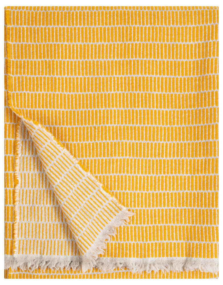 Lapuan Kankurit Lapuan Kankurit Raitti wool bedspread 160x260cm coffee dyed orange Lapuan Kankurit Lapuan Kankurit Raitti wool bedspread 160x260cm coffee dyed orange