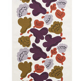 Marimekko Marimekko Kukasta kukkaan tea towel 43x70 cm plum Marimekko Marimekko Kukasta kukkaan tea towel 43x70 cm plum