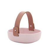 Marimekko Marimekko Pikku Koppa serving bowl with leather handle pink