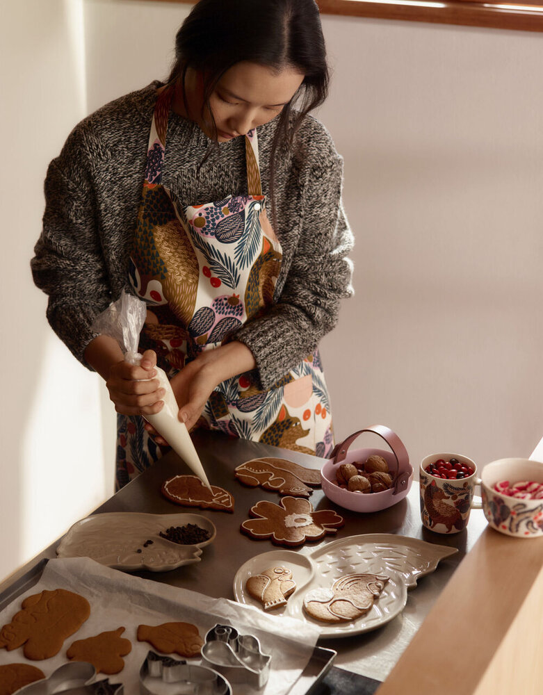 Marimekko Marimekko Pieni Ketunmarja keukenschort Marimekko Marimekko Pieni Ketunmarja keukenschort
