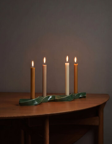 Dottir Nordic Design Dottir Samsurium Couronne candlestick 4-piece Spruce